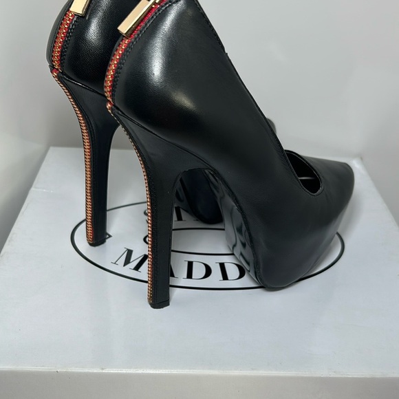 Steve Madden Women’s Black High Heel Pumps Back Zipper, Size 6, Upper Leather - Picture 8 of 11